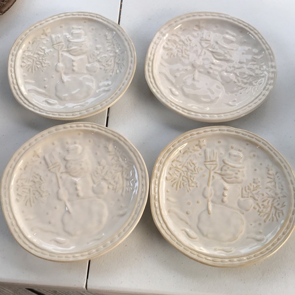 Williams Sonoma Other - Williams Sonoma Snowman ⛄️ salad plates